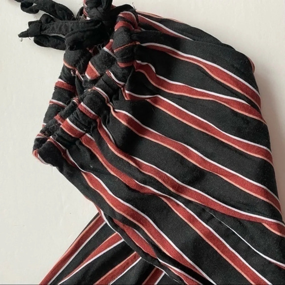 Anthropologie • Black Red Striped Jogger Pants - Picture 5 of 8